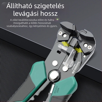 Tuosen Automata Vezetékcsupaszító Fogó – Multifunkcionális villanyszerelő eszköz, fogó alak, tömeg 0.31, automatikus csupaszítás
