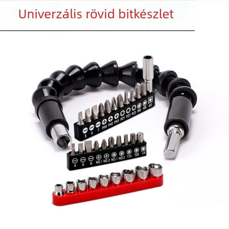 Universális rugalmas tengely elektromos fúróhoz és csavarozóhoz – hosszabbító rúd, szénacél, 1 darab