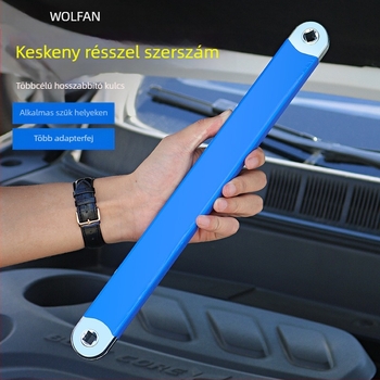 Volvan 3/8 Többcélú kiterjesztő csőkulcs ratchet fejjel és hosszabbító rúddal – krómozott felület, magas széntartalmú acél, 0.645 kg