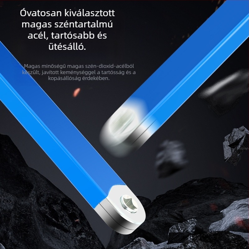 Volvan 3/8 Többcélú kiterjesztő csőkulcs ratchet fejjel és hosszabbító rúddal – krómozott felület, magas széntartalmú acél, 0.645 kg