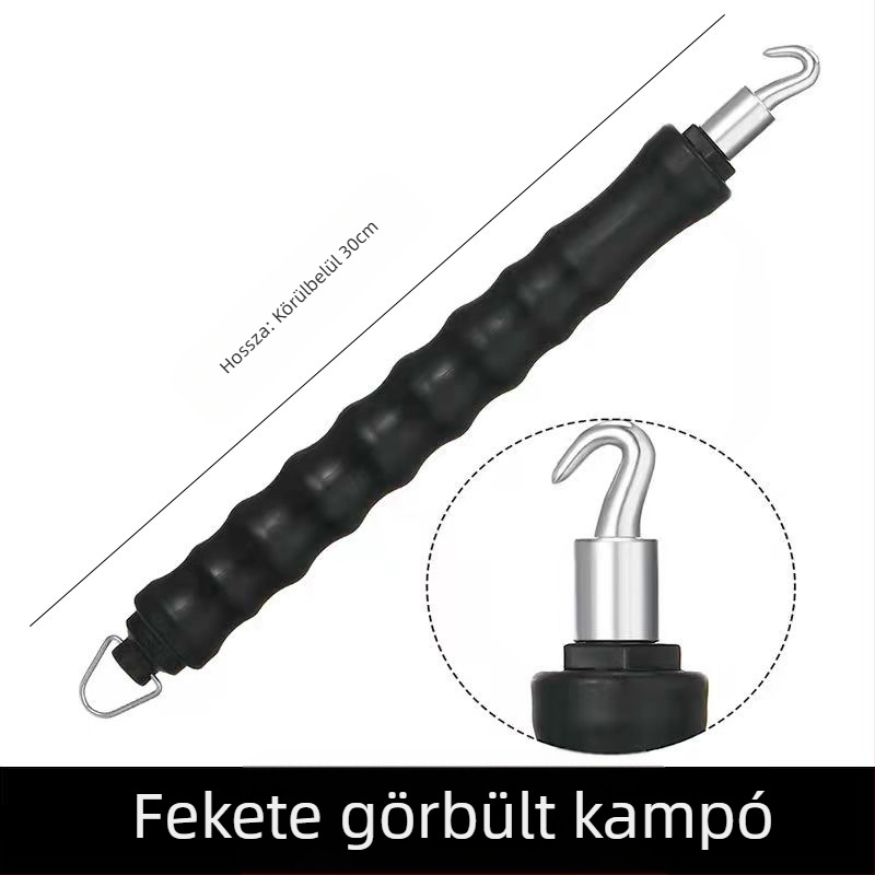 Kötőhorog vasalathoz, egyenes húzású és teleszkópos kialítás, rozsdamentes acélból