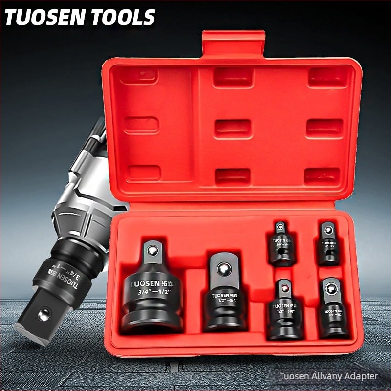 Topson hüvelyadapter elektromos pneumatikus kulcshoz — magas széntartalmú acél, foszátolt felület