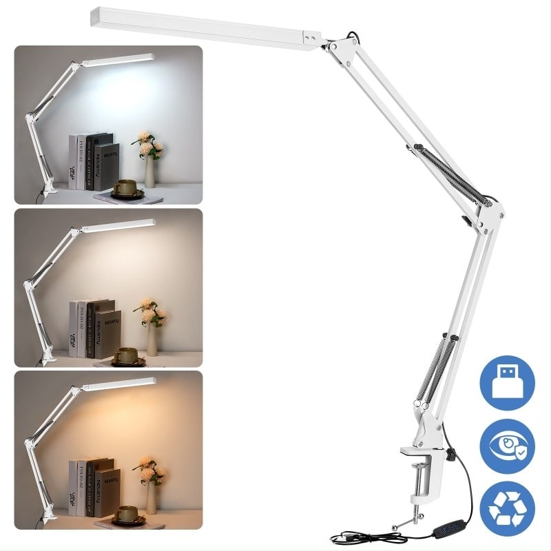 USB-s LED asztali lámpa alumínium árnyékolóval, CRI 80-89, CE tanúsítvány, éjszakai fény