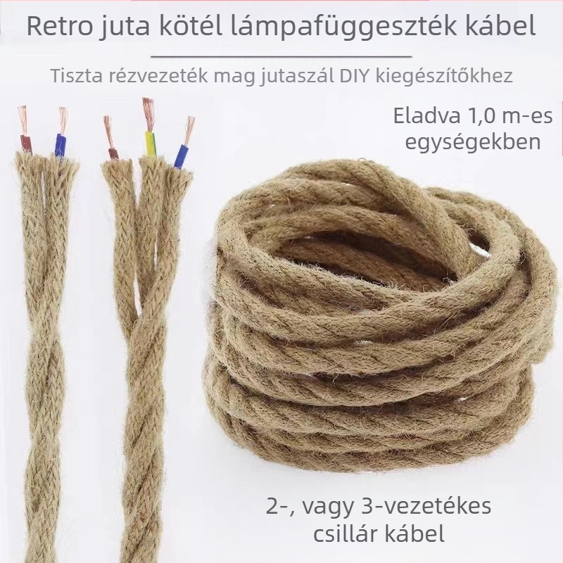 Yusheng tápkábel PVC szigeteléssel, VDE tanúsítvánnyal, világítási berendezésekhez.