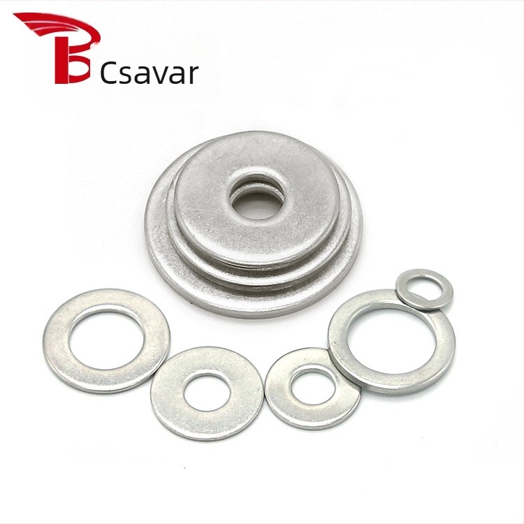 304 rozsdamentes acél, sík tömítőgyűrűk készlet dobozban, 270 db/190 db, GB97 szabvány, A osztály