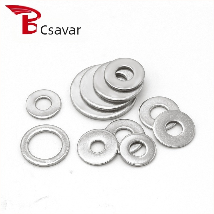 304 rozsdamentes acél, sík tömítőgyűrűk készlet dobozban, 270 db/190 db, GB97 szabvány, A osztály