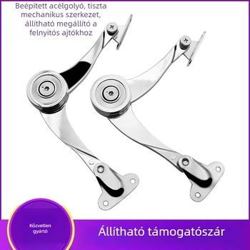 Tong Ya automata záró mechanizmusos szekrény ajtó támasztórúd, cinkötvözetből, modell ZCG001-1, Tong Ya, die casting eljárás, szekrényekhez