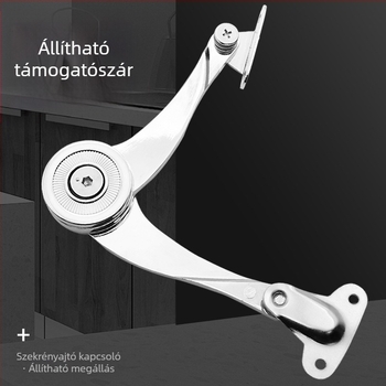 Tong Ya automata záró mechanizmusos szekrény ajtó támasztórúd, cinkötvözetből, modell ZCG001-1, Tong Ya, die casting eljárás, szekrényekhez
