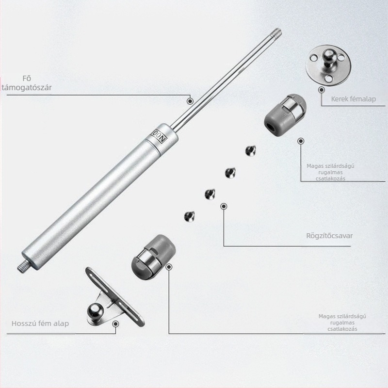 A01 gáztámasz szekrényajtókhoz – Weina Hardware, hidegen hengerelt ac + rozsdamentes ac + ABS, modern stílus