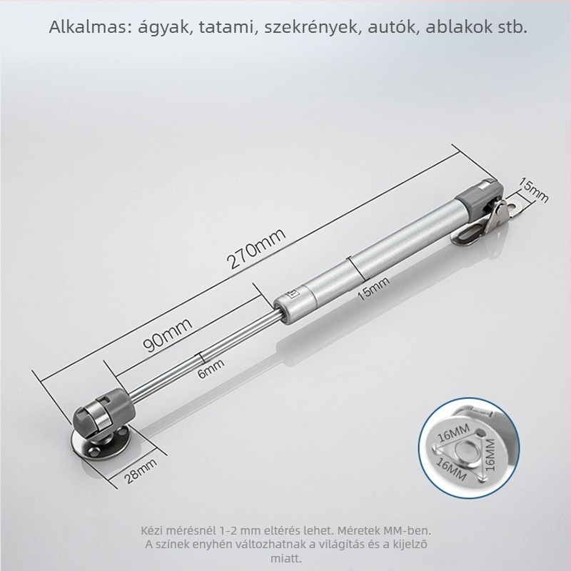 A01 gáztámasz szekrényajtókhoz – Weina Hardware, hidegen hengerelt ac + rozsdamentes ac + ABS, modern stílus