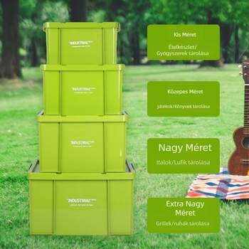 Külső multifunkcionális autó tároló doboz görgőkkel – műanyag, nagy kapacitás ruhák tárolására