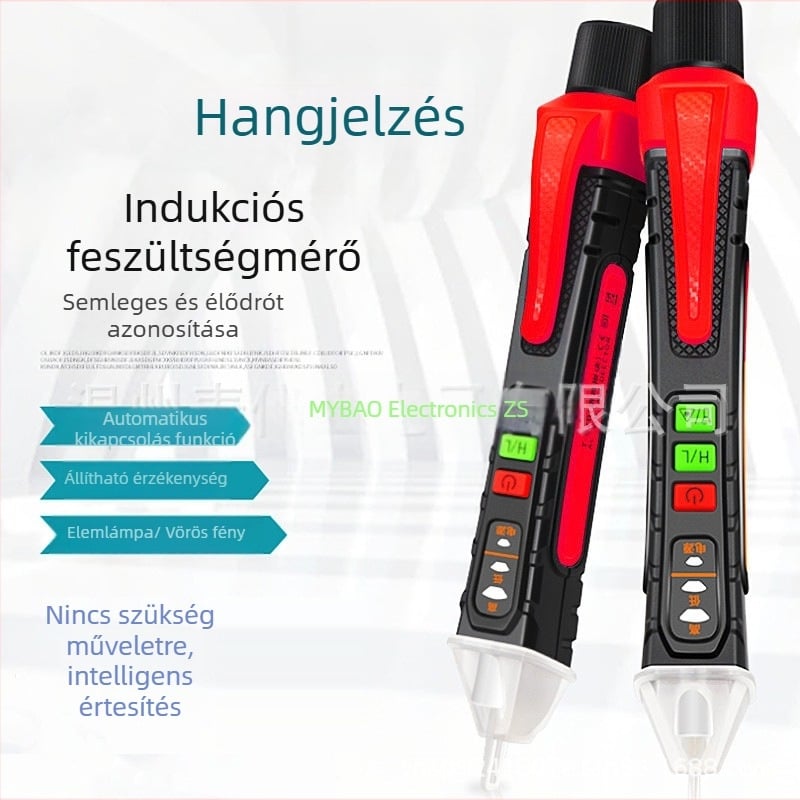 Maiyi bao érintésmentes feszültségmérő toll hang- és fényriasztással otthoni használatra