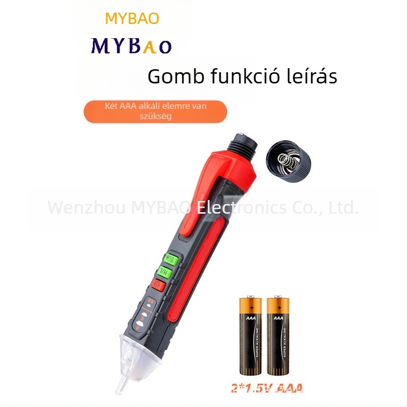 Maiyi bao érintésmentes feszültségmérő toll hang- és fényriasztással otthoni használatra
