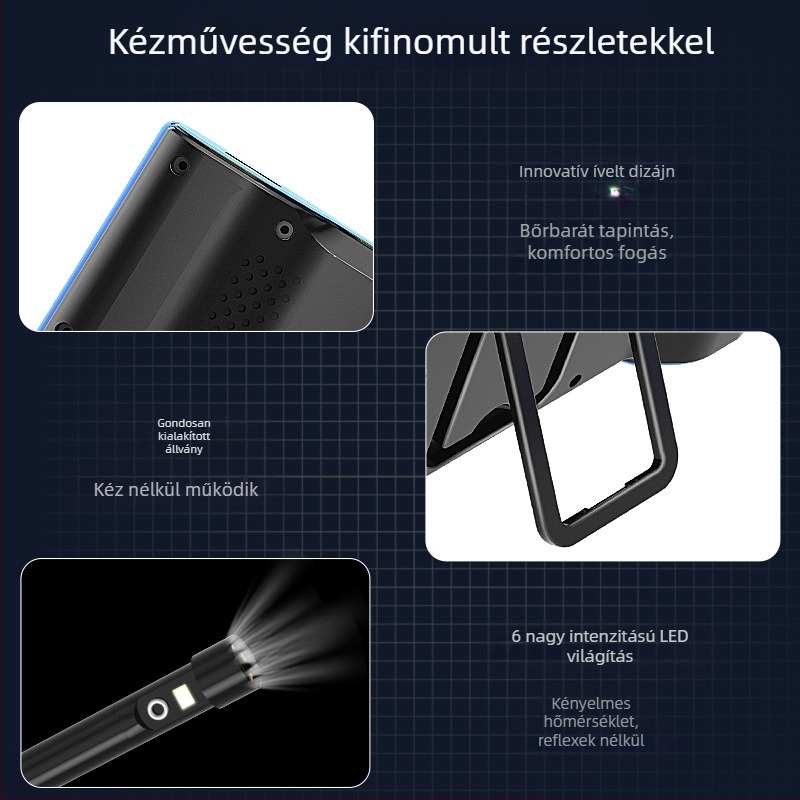 VISHRT T23 Kétszemű ipari endoszkópia csővizsgálathoz, IP67 vízálló, 7.9 mm szonda, munkahossz 50, kézben tartható, testre szabható