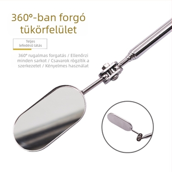 Teleszkópos autóellenőrző tükör univerzálisan összecsukható négyszögletes fejjel – endoszkópos tükör, 70 g