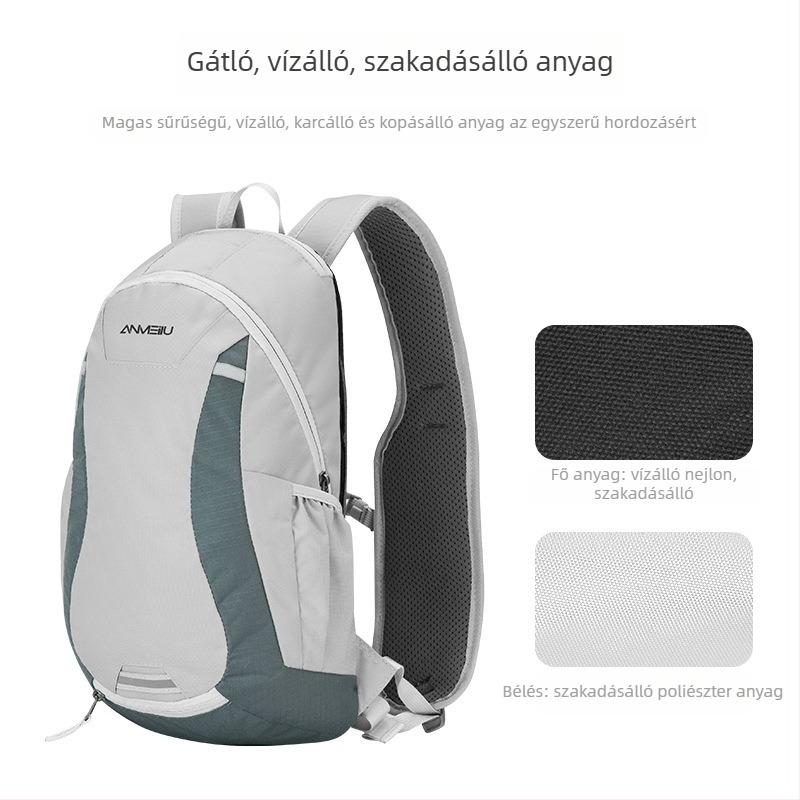 Kerékpáros hátizsák városi és hegyi kerékpárokhoz, 12L kapacitás, modell 1061#, Nylon/Poliészter, esővédővel