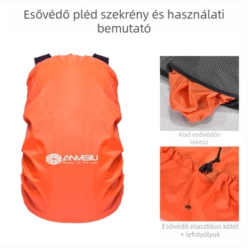 ANMEILU Túrahátizsák – könnyű, szellőző nylon anyag, uniszex, ívelt vállpántok, kockás mintázat