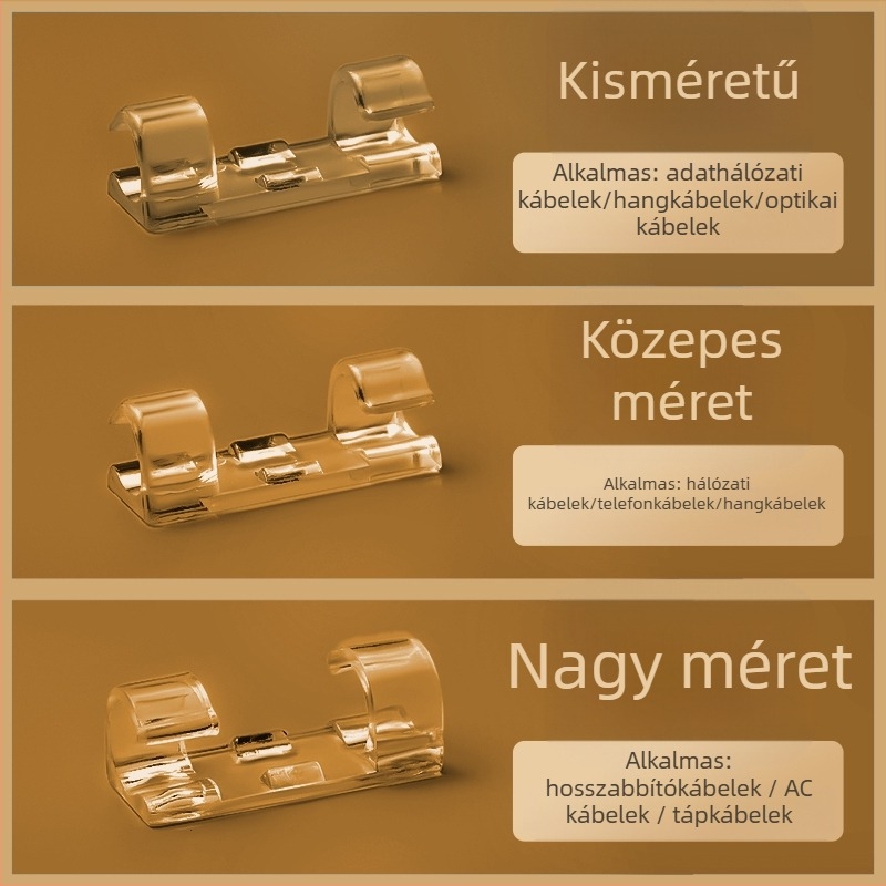 Thousand feng kábelklip — öntapadó kábelrendező, modern minimalista stílus, asztali tároláshoz, 2012 téli kiadás