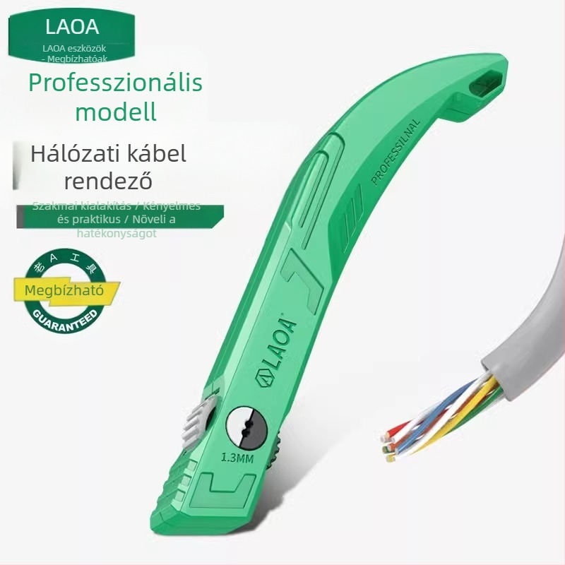 Old a Cat5e/Cat6 kábelrendező hálózati és szerverkábelekhez, Modell LA194105