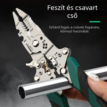 18–in–1 multifunkcionális elektromos vezeték-szabadító fogó, elektroműszerészeknek, vezetékek vágása és szigetelés eltávolítása