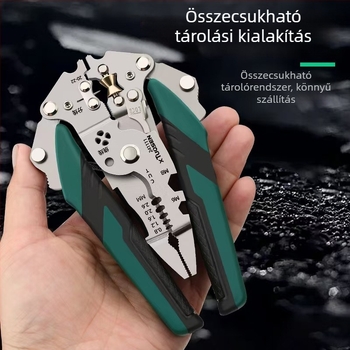 18–in–1 multifunkcionális elektromos vezeték-szabadító fogó, elektroműszerészeknek, vezetékek vágása és szigetelés eltávolítása
