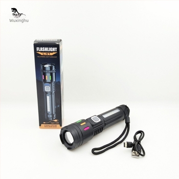 Kültéri LED elemlámpa, 10W, 800 mAh akkumulátor, 360° forgás, optikai zoom