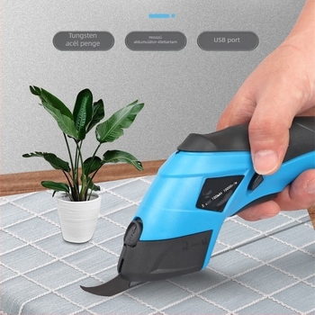 Textil- és bőrkészítéshez készült elektromos olló, újratölthető Li-ion akkumulátorral, 16,8–21V tartományban, Wanyu hardware