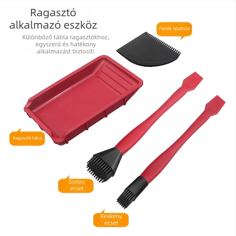 Szilikon ecsetkészlet fakitermeléshez, ragasztó- és latexfelhasználáshoz – Márka: New Wu Tools; Anyag: Szilikon; Specifikációk: 100-20