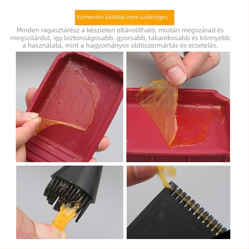 Szilikon ecsetkészlet fakitermeléshez, ragasztó- és latexfelhasználáshoz – Márka: New Wu Tools; Anyag: Szilikon; Specifikációk: 100-20