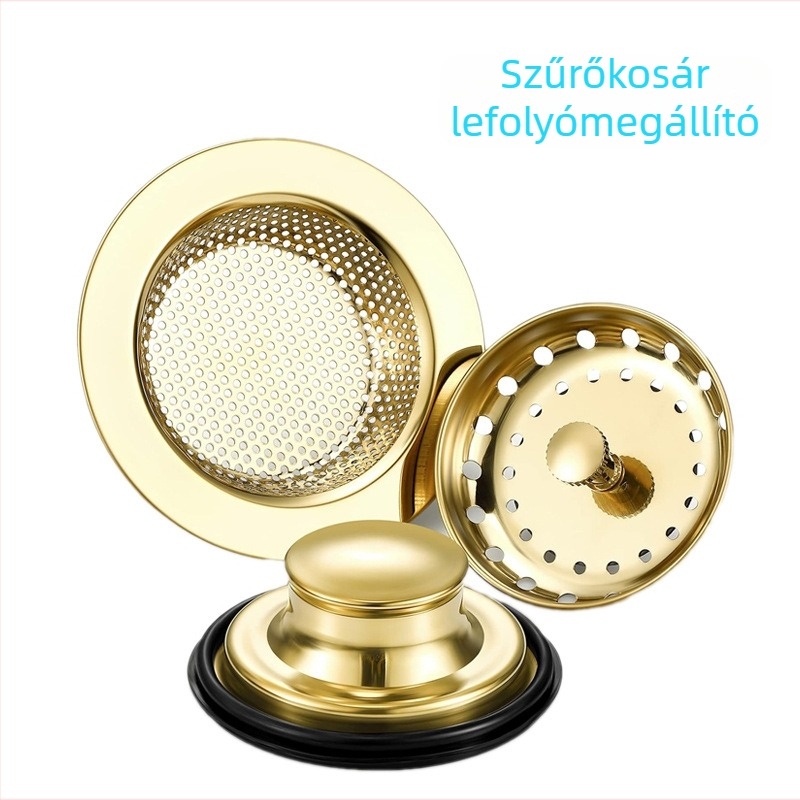 Mosogatóhoz való hulladék-eltávolító fedél antiblokkoló szűrővel, Anyag 201, Modell 112, Specifikációk 112/85, Nettó tömeg 140 g