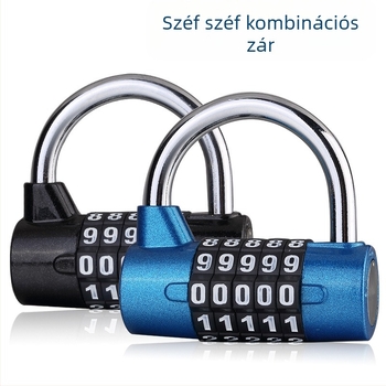 5 számjegyű mechanikus számkombinációs zár szekrényekhez és szerszámosládákhoz — cinkötvözet