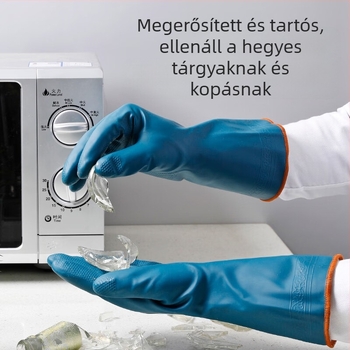 Maryya PVC vastagított konyhai kesztyűk, vízálló, tartós, egyszínű