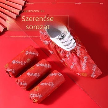 Egyszer használatos nyomtatott nem szövött cipővédő beltéri használatra (felnőttek, porvédelmi, 50/100-os csomag)