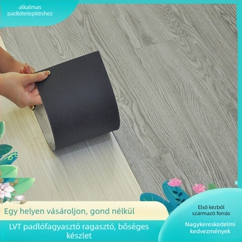 LVT száraz-hátú padló matrica, öntapadó, 2 mm vastagság, fa mintás design, vízálló és csúszásmentes, gyémánt felületi kopásálló réteg