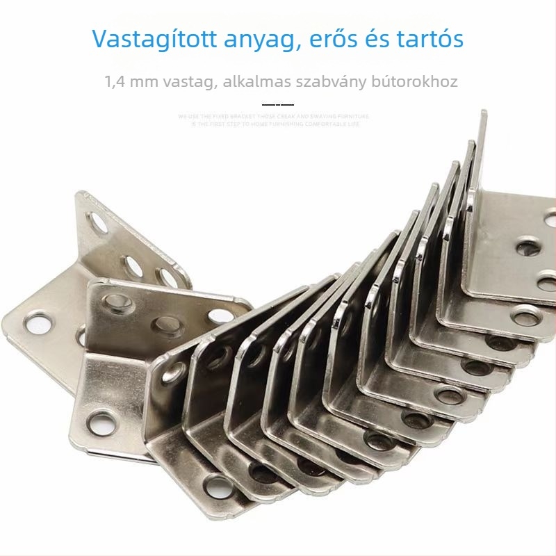 L alakú vas sarok tartó bútorkiegészítő, hideg hengerelt acél, Duoshijia márka, asztalokhoz, székekhez és szekrényekhez, modern minimalista stílus