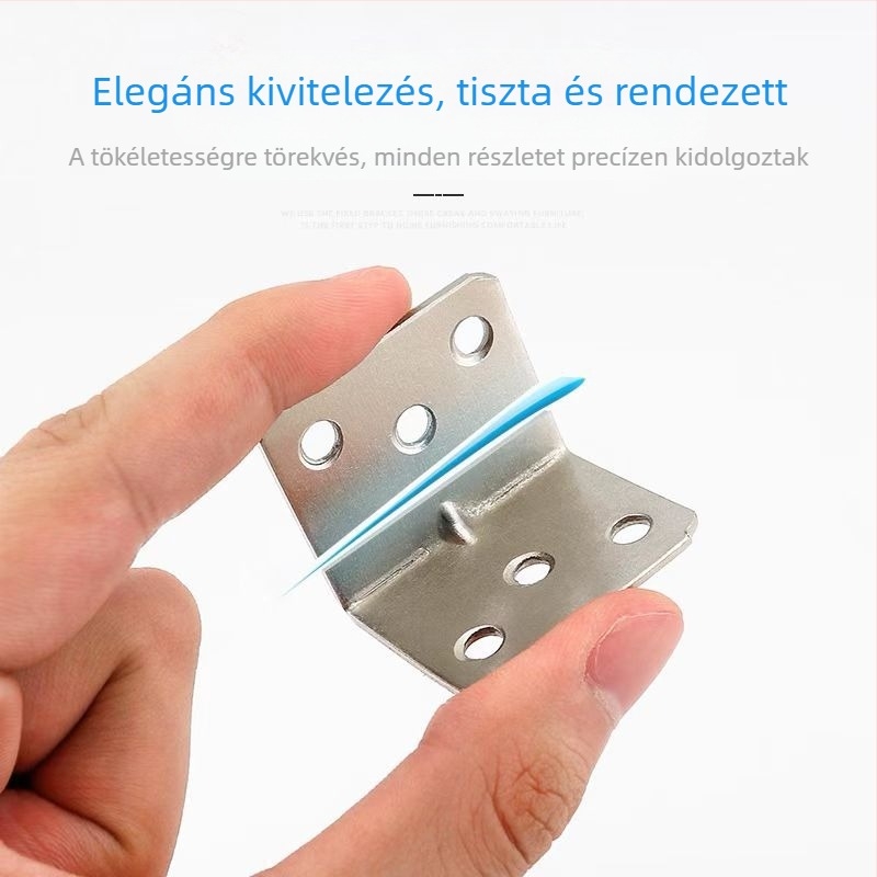 L alakú vas sarok tartó bútorkiegészítő, hideg hengerelt acél, Duoshijia márka, asztalokhoz, székekhez és szekrényekhez, modern minimalista stílus