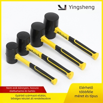 Gumikalapács porcelánlapok burkolásához, fej gumiból, ütésálló, Yingsheng márka