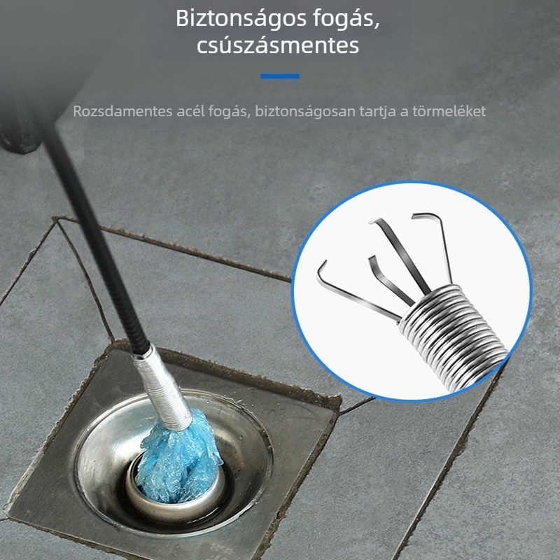 WC-csatorna tisztító bot négykarú fejjel, acéldrótból, Yirunya márka, 250 darabos csomag (Márka: Yirunya; Anyag: acéldrót; Csomagolás: 250)