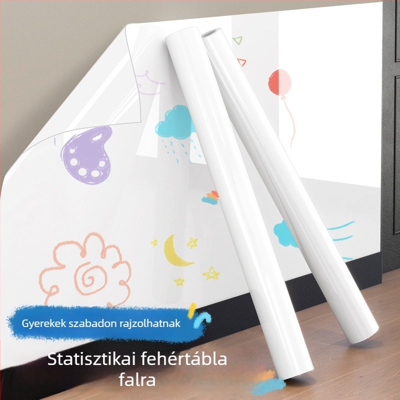Kétoldalas fehér falitábla elválasztható elektrosztatikus tapadással, PP keret és PP panel (Specifikációk: 1)