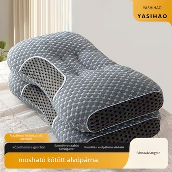 Párnakeret – mosható, nyaki gerinc támogatás, összeomlás elleni védelem, egy személyes használatra, poliészter rost töltet