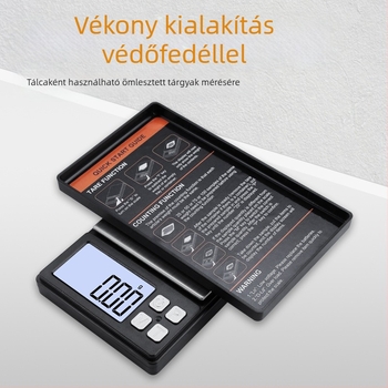 T50 mini digitális ékszer-mérleg, 0,01 g–1000 g, hordozható precíz mérleg