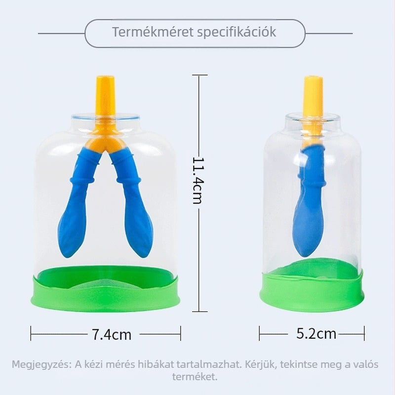 Diafragmát mozgásának modellje és tüdő légzés-szimulátor általános iskola fizika oktatásához, műanyag-gumi anyagú oktatóeszköz Liuxin