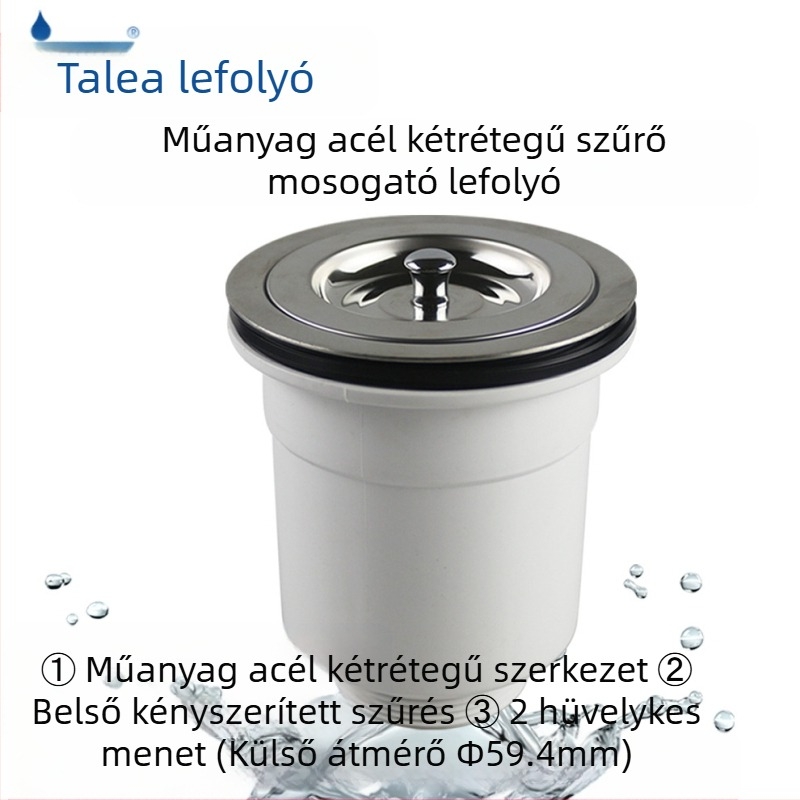 Tianli XK265 Konyhai mosogató lefolyó kosár és szűrő