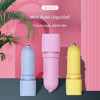 Autóba szerelt negatív ionos légtisztító JO-6272, 12V, 0.8W, 3 500 000 ion/cm³, füst és szagok, formaldehid eltávolítás