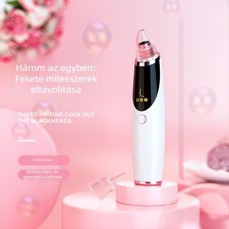 HY02 Elektromos fekete pont eltávolító szívóval, forgó üzemmód, 3 sebesség, műanyag ház