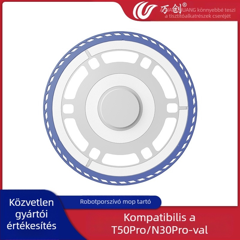 Wanchuang mop tartó Ecovacs T50 Pro/N30 Pro/T30 robotporszívóhoz, otthoni használatra, több mint 150 m²-es területre, anyaggarancia.
