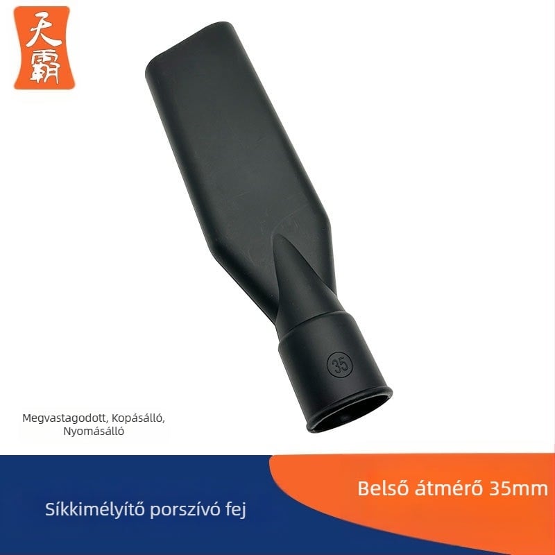 Lapos szívófej porszívóhoz — univerzális csatlakozóval, műanyagból, belső átmérő 35 mm, 111–240 V, alkalmas felületekhez 10 m²-ig