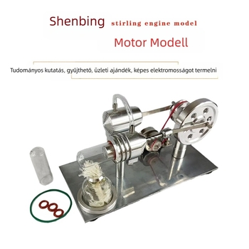 Oktatási Stirling motor modell, fém kivitelben, tudományos kísérletekhez, 0–2 éveseknek