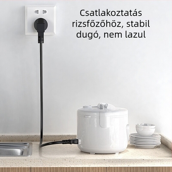 Biaze tápkábel, 3C-tanúsítvánnyal és nemzeti szabvánnyal, háromvezetékes végdugóval, asztali számítógépekhez és monitorokhoz.