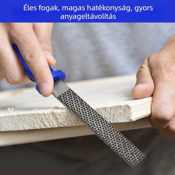 Három darabos fame-reszelő készlet fogantyúval — acélból készült reszelők: félköríves, lapos és kerek